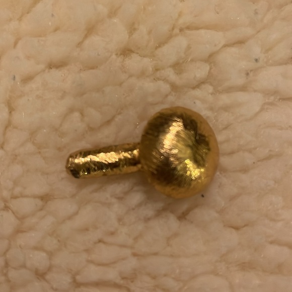 Van’s Authentic Mushroom Gold Color Pendant Charm Brooch Pin - Picture 10 of 17